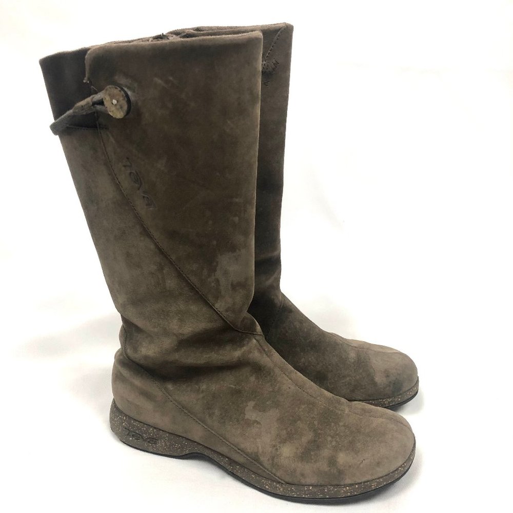 Teva Monticello Suede Riding Boots Size 8 Comfort